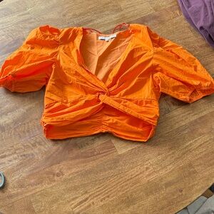English Factory Bright Orange Blouse